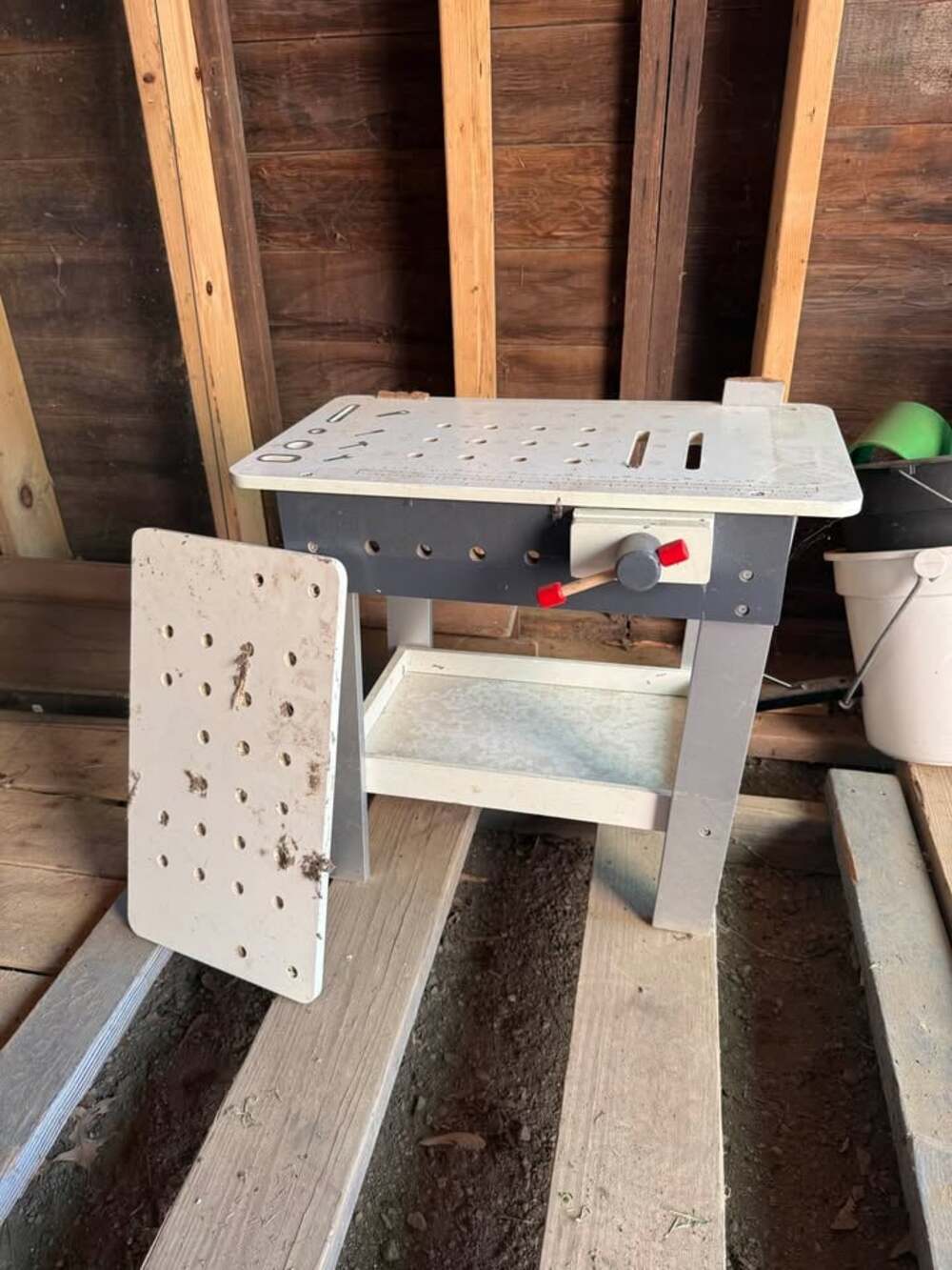 Wooden Toy Workbench